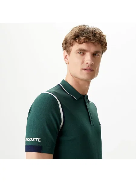 Поло Lacoste зеленое