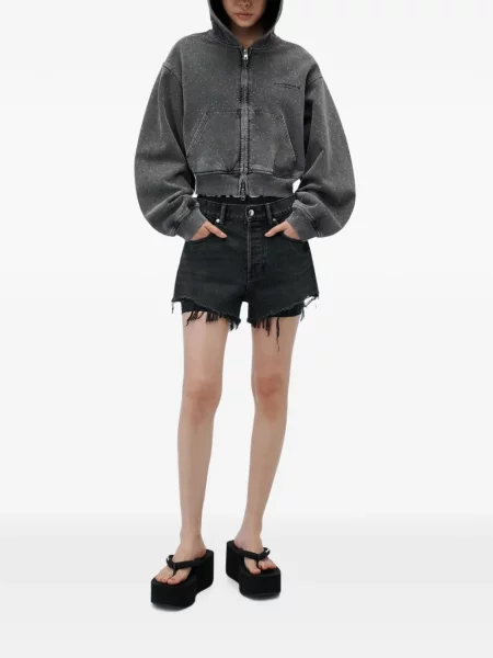 Hanorac cu glugă Alexander Wang gri