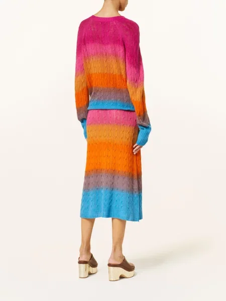 Etro Spódnica Z Dzianiny pink niebieska