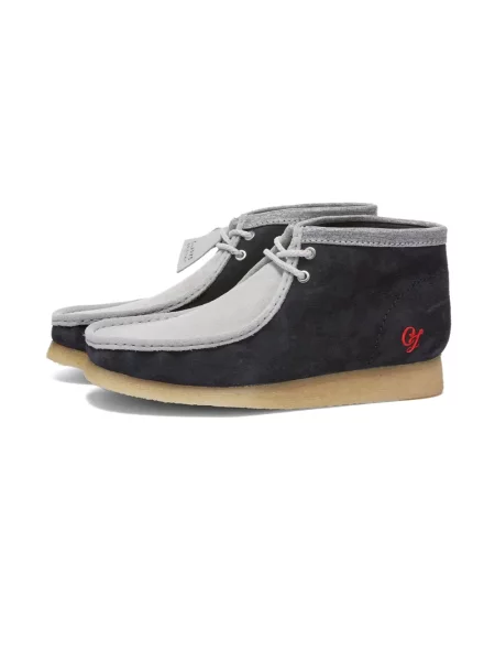 Botki Clarks zamszowe niebieskie