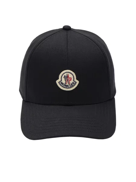 Czapka z daszkiem Moncler czarna