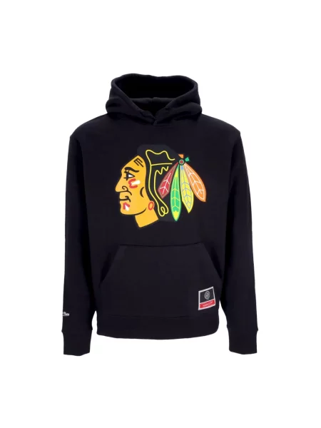 Bluza z kapturem Mitchell & Ness z kapturem czarna