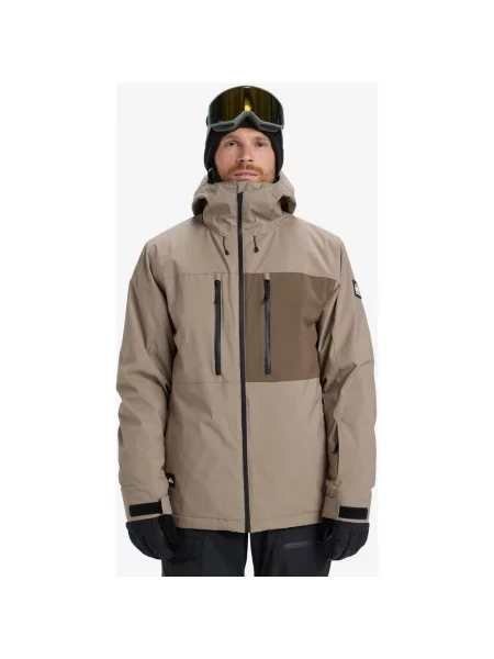Kurtka z kapturem Quiksilver Sycamore Solid XS brązowa