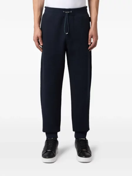 Pantaloni Philipp Plein din jacard alergare albastru