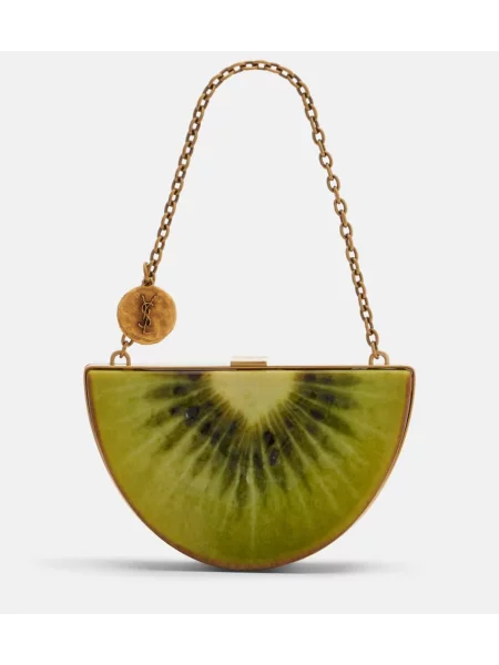 Pisemska torbica Saint Laurent zelena