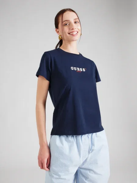 Guess Jeans Kratka majica modra