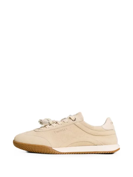 Sneakerși Twinset din piele de căprioară
