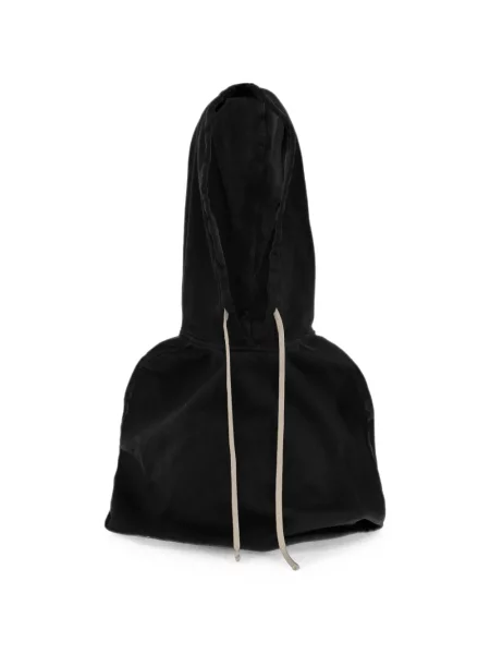 Căciulă Rick Owens Drkshdw cu glugă cu cordon negru