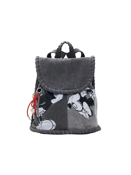 Desigual Ruksak Mickey Mouse™ / grafit / crna / bijela siva