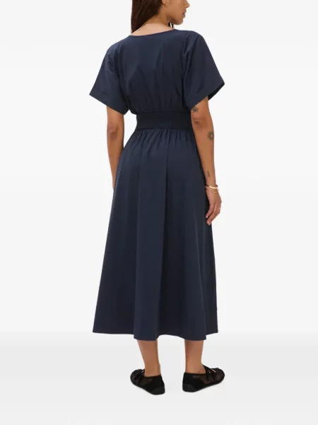 Midi suknelė Sweaty Betty v formos iškirpte mėlyna