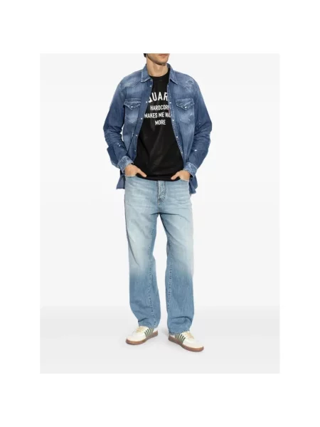Koszula Dsquared2 niebieska