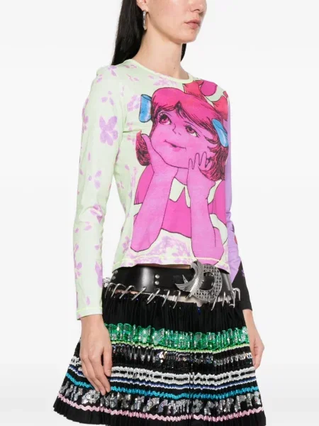 Grafic tricou Chopova Lowena cu imagine roz