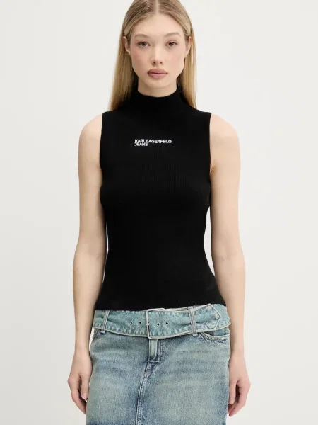 Pulover Karl Lagerfeld Jeans negru