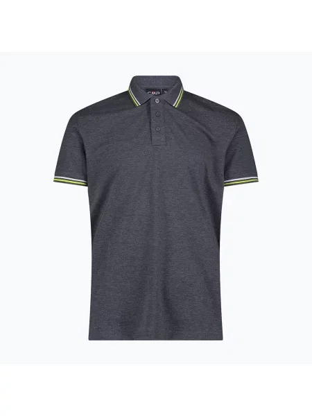 Polo tričko CMP black/blue černé
