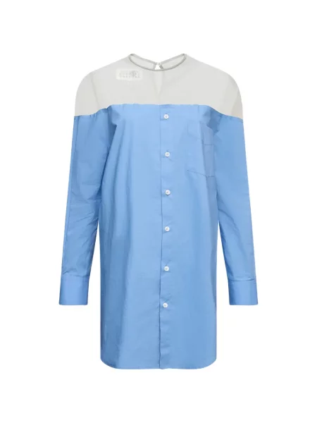 Cămașă Mm6 Maison Margiela albastru