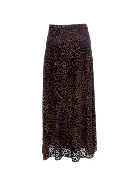 Fusta maxi Irie' cu imagine cu model leopard maro