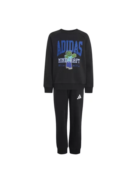ADIDAS SPORTSWEAR Tréningový komplet Adidas x Minecraft kráľovská modrá / zelená / čierna biela