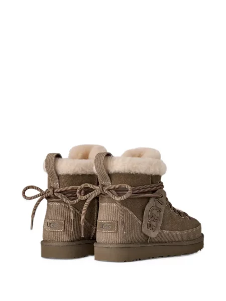 Μποτάκια Ugg με κορδόνια με δαντέλα κλασικό πράσινο