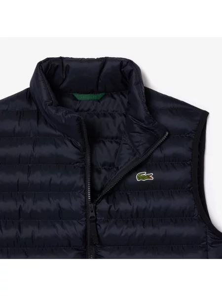 Lacoste Wodoodporna Kamizelka Puchowa niebieska