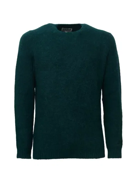 Pulover Mc2 Saint Barth cu decolteu rotund verde
