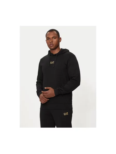 Komplet dresowy Ea7 Emporio Armani na siłownię czarny