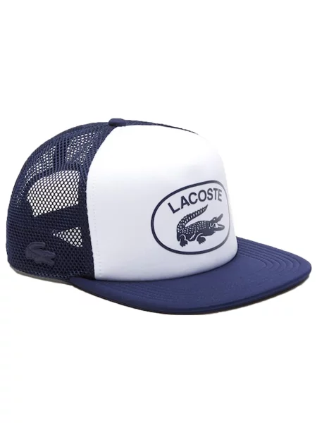 Lacoste Czapka Unisex Z Siatki I Neoprenu granatowa