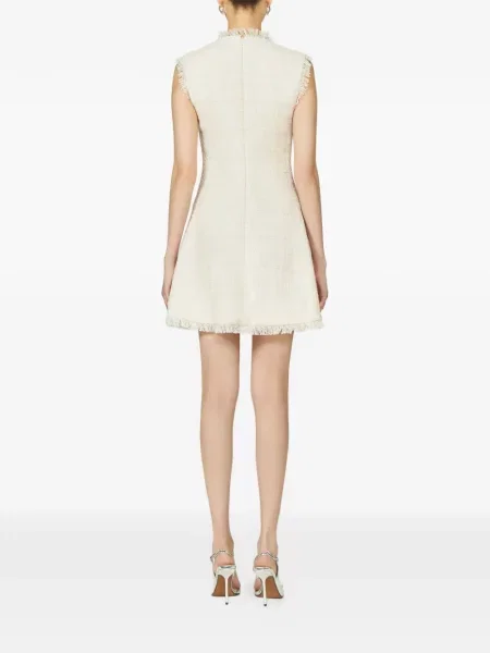 Rochie mini Costarellos din tweed de cristal de costum