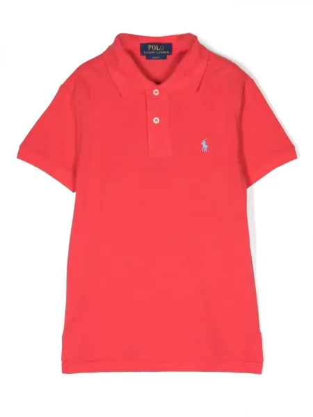Koszulka polo dziecięca Polo Ralph Lauren czerwona