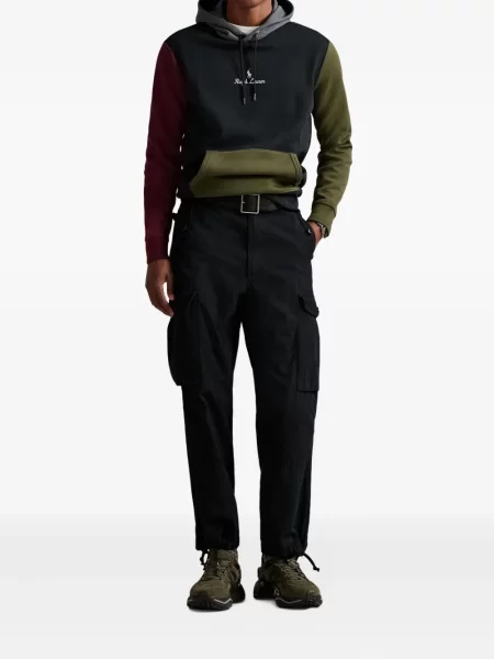 Briaunotas pusiau užtrauktukas zomšinės bokseriai Polo Ralph Lauren balta