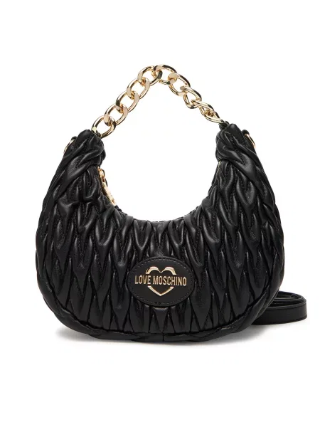 Pisemska torbica Love Moschino črna