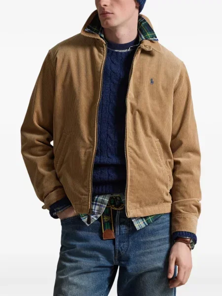 Pruhované polotričko Polo Ralph Lauren se síťovinou s výšivkou červené