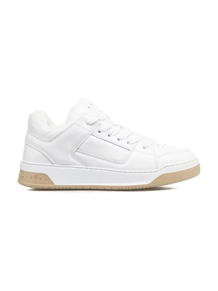 Sneakersy Hogan skórzane brązowe