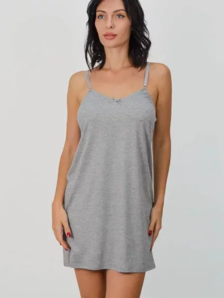 Короткая ночнушка сіра