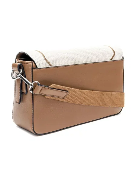 Torebka crossbody Keddo skórzana beżowa