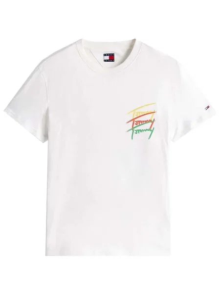 Tricou Tommy Jeans bej