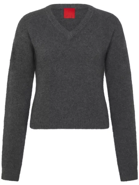 Pulover Cashmere In Love din cașmir cu decolteu în V lung gri