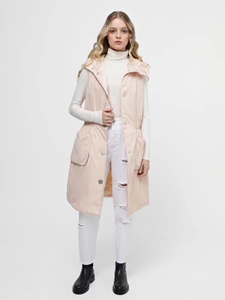 Armani Exchange Жилет з утеплювачем рожевий