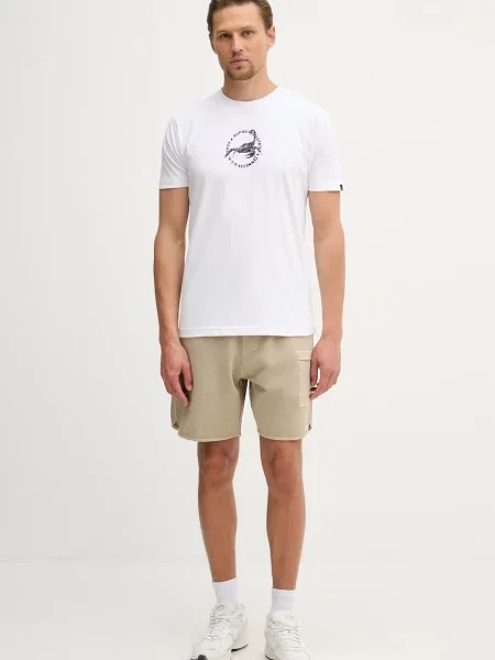 Alpha Industries kratka majica US Scorpion Backprint bela