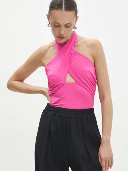 Боди Answear Lab дамско розово