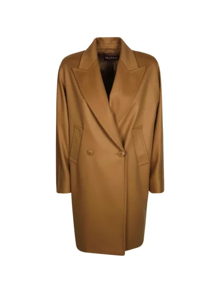 Dvouřadý kabát Max Mara hnědý
