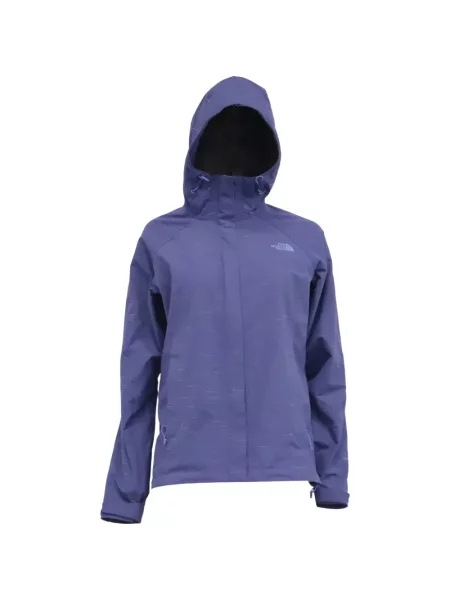 Geacă The North Face cu glugă albastru
