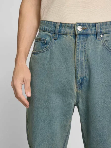 Jeansy o kroju baggy fit z 5 model ‘BALTRA’ Pegador niebieskie