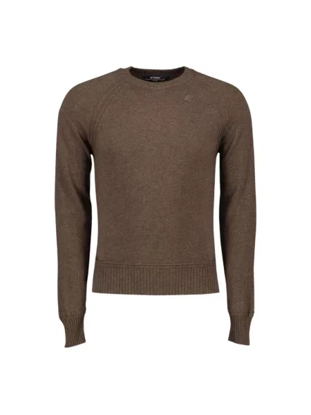 Sweter K-way wełniany brązowy