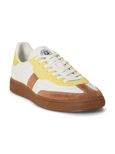 Sneakersy Polo Ralph Lauren Écru biela