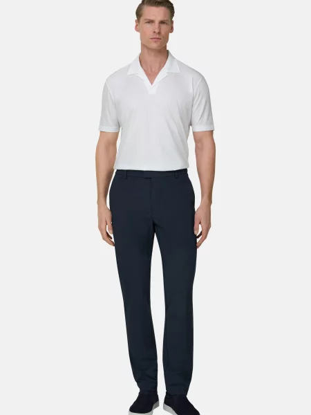 Boggi Milano Pantaloni eleganți bleumarin