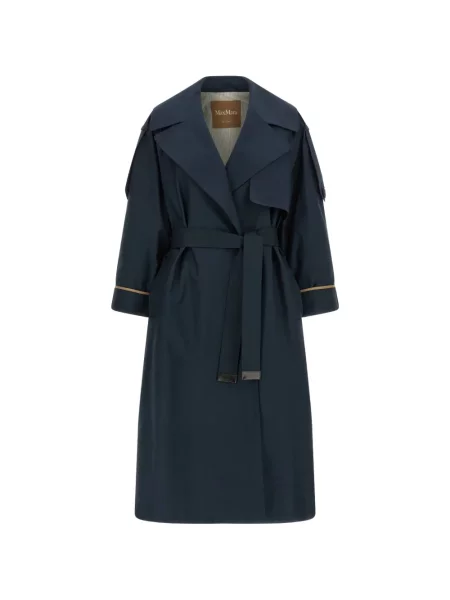 Trencz Max Mara dzwony niebieski