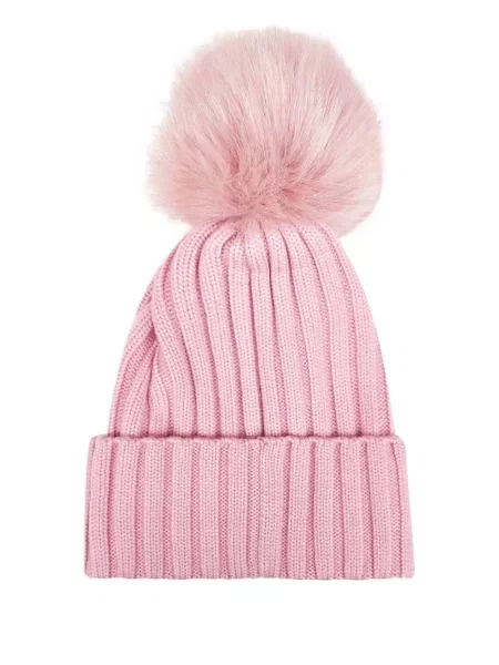 Căciulă Moncler cu pompoane roz