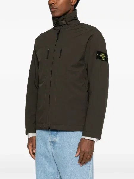 Geacă Stone Island cu strasuri maro