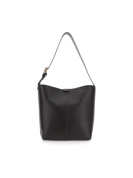 Torebka crossbody Soeur skórzana brązowa