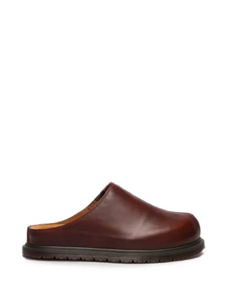 Papuci tip mules Dr. Martens din piele maro